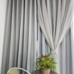 Voil liso com blackout PVC revestido em tecido vedação de 100% da luz 4.80x2.70